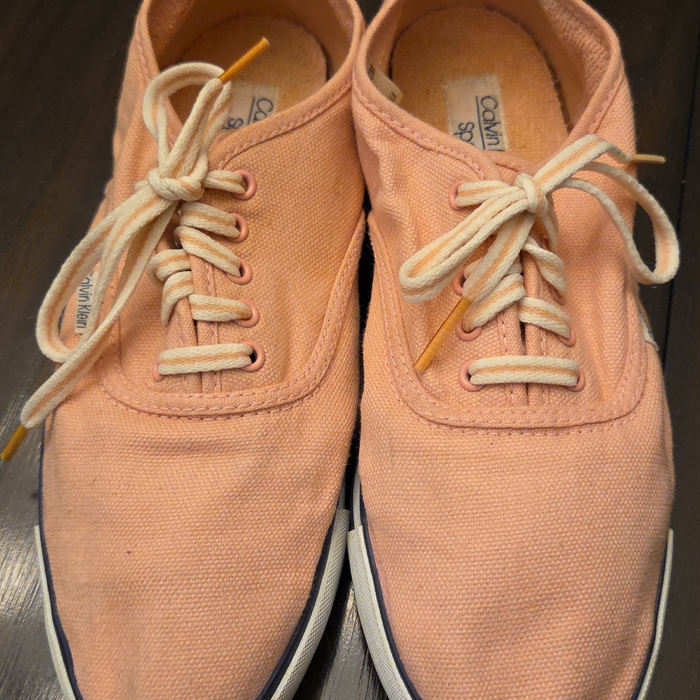 Calvin Klein Women's Coral Canvas Sneakers